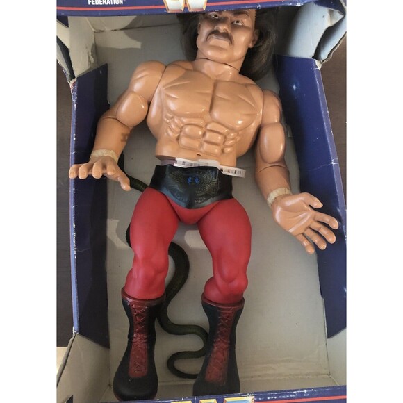 WWF Jake The Snake Roberts Star Toys Wrestling Superstar Figure Toy Vintage 15" - Picture 12 of 14